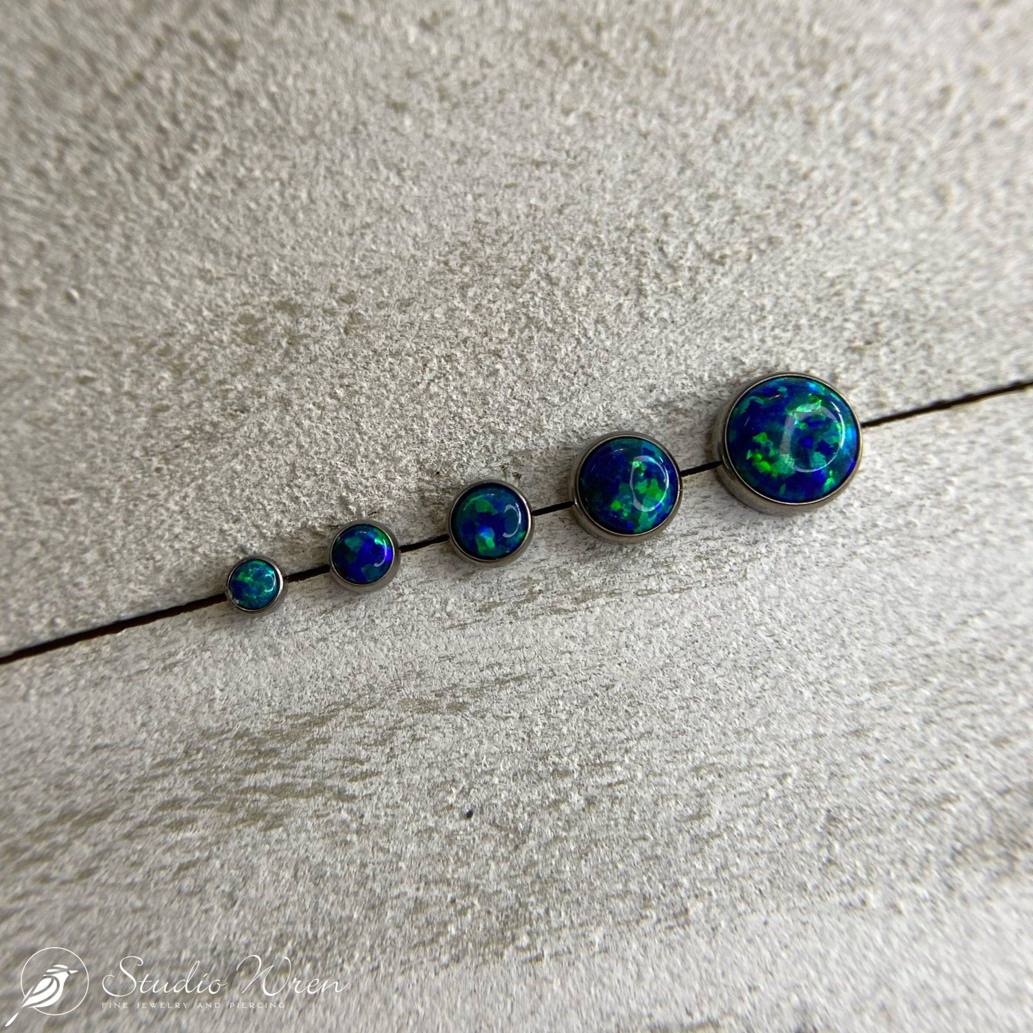 Peacock Opal Bezel Set Cabochon Top – Studio Wren